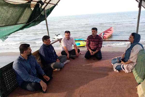 بازدید رییس هیأت نجات غریق و غواصی مازندران و هیأت همراه از سواحل شهرستان عباس آباد